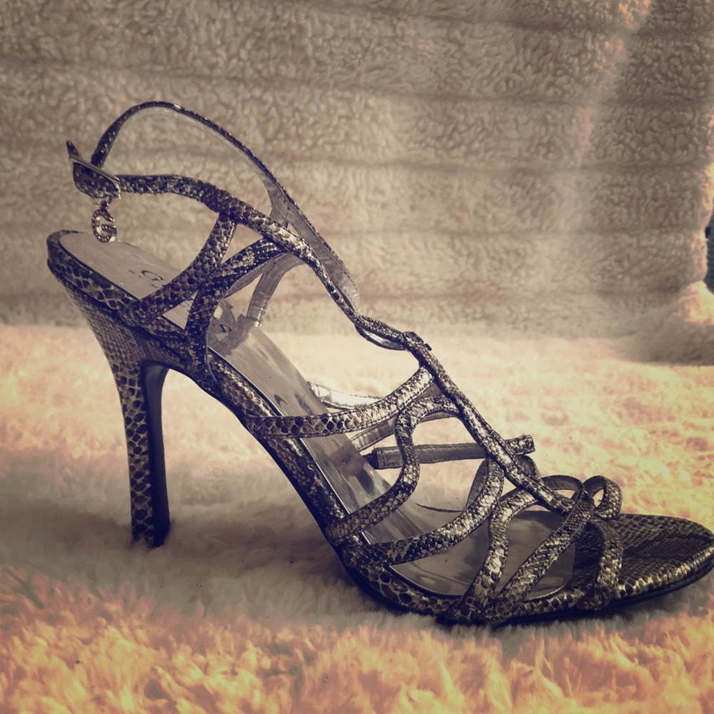 Snake Skin Design Heels